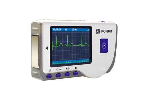 Monitor de PC-80B portátil Lepu, monitor de ECG fácil EKG, monitor de frecuencia cardíaca portátil