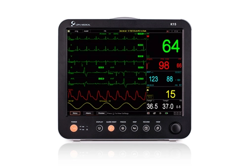 Monitor de paciente multiparámetro portátil Lepu de grado médico K15/K12/K10 todo en uno con pantalla táctil para el hogar clínico de la UCI del hospital