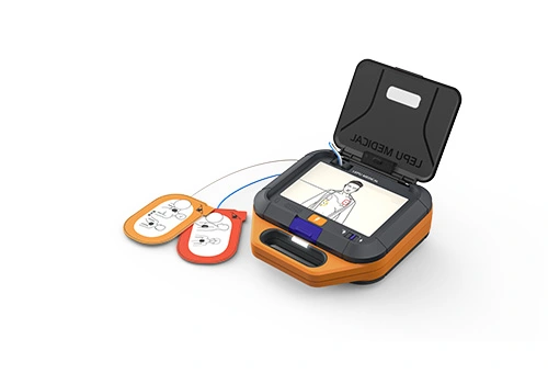 Leaed®Desfibrilador externo automatizado de calidad médica portátil de la máquina AED PARA LA CPR primeros auxilios con IP55 impermeable y a prueba de polvo